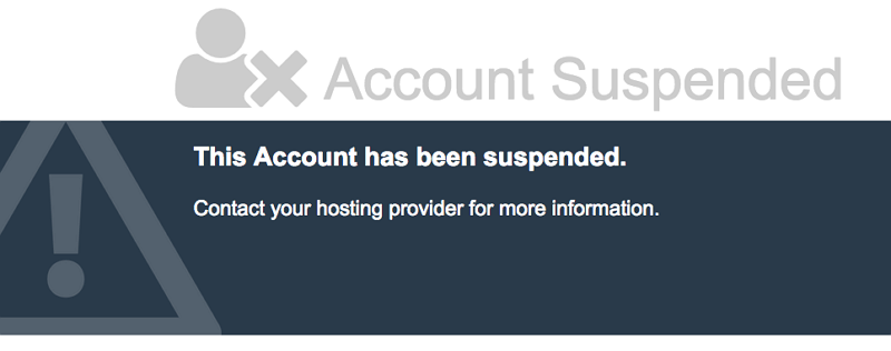 Account Suspended